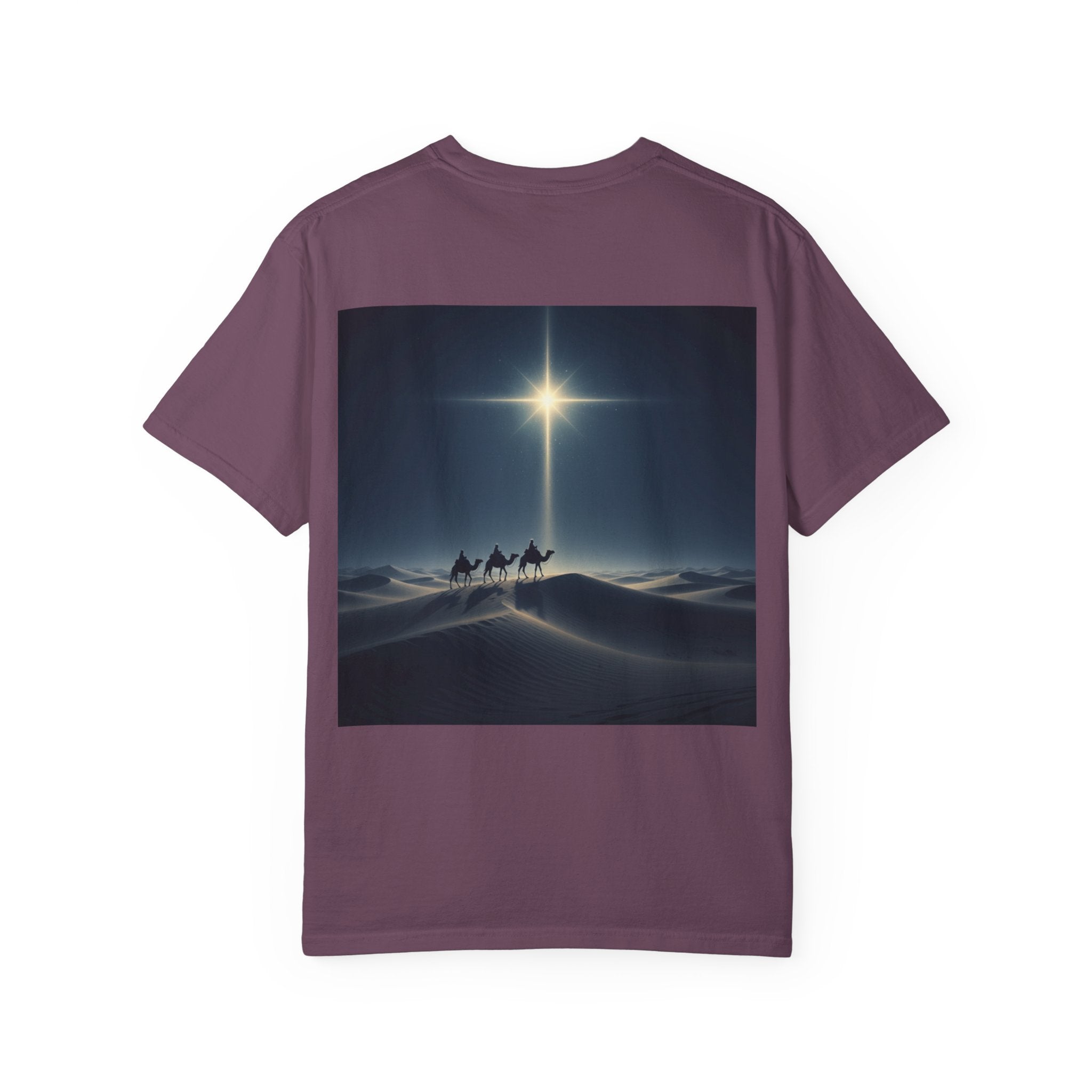 3 Wise Men T-shirt – Magi Camels Nativity Journey Christian Christmas T-shirt for Epiphany Faith & Holy Night Printify