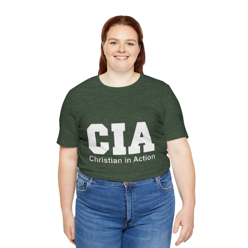 CIA Christian in Action T-shirt - Funny Faith Parody T-shirt - Mission Ready Apparel Printify