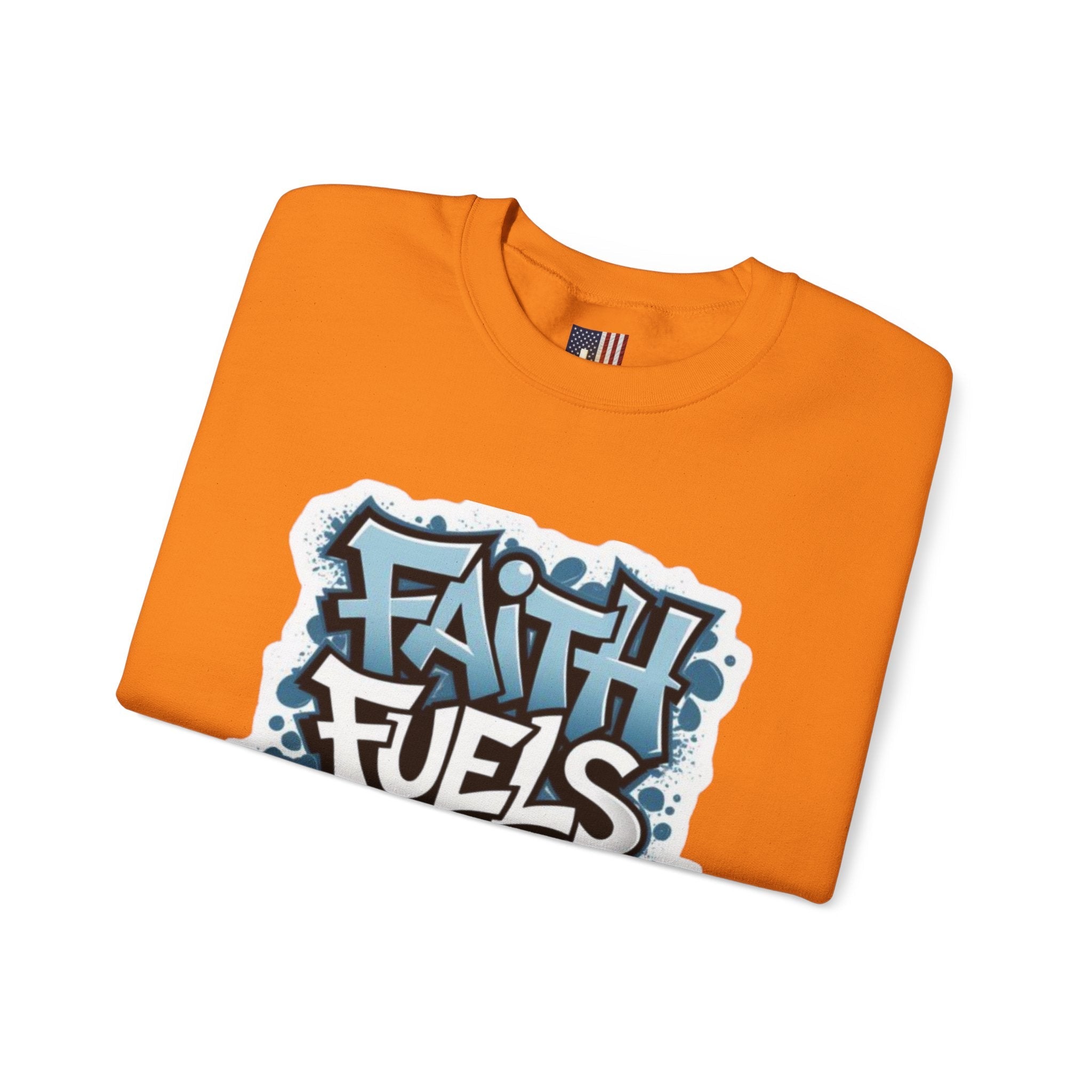 Faith Fuels Purpose Sweatshirt – Inspirational Christian Sweatshirt for Divine Drive & Unstoppable Belief Printify