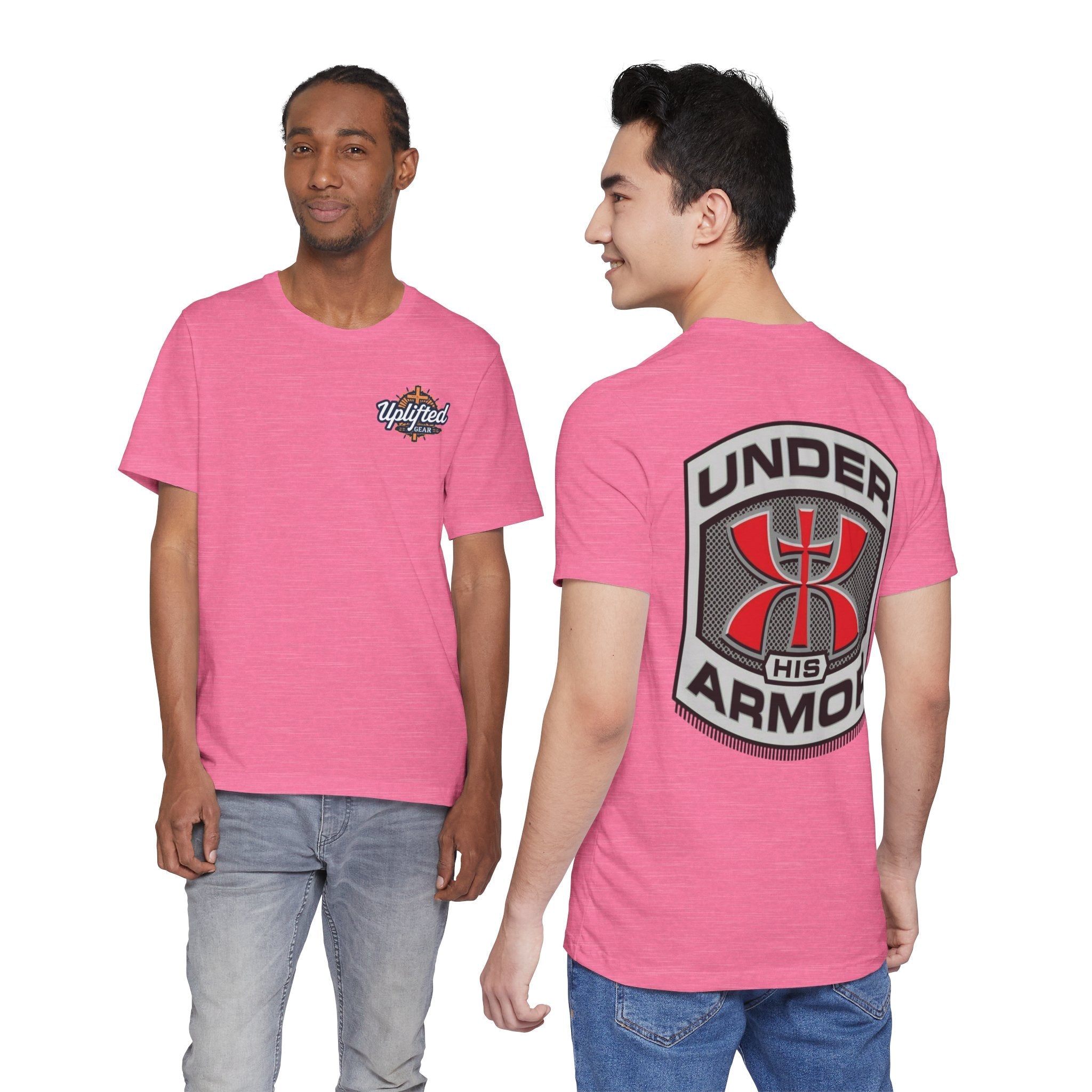 Under HIS Armor Christian T-Shirt — Faith-Inspired Under Armour Style Printify