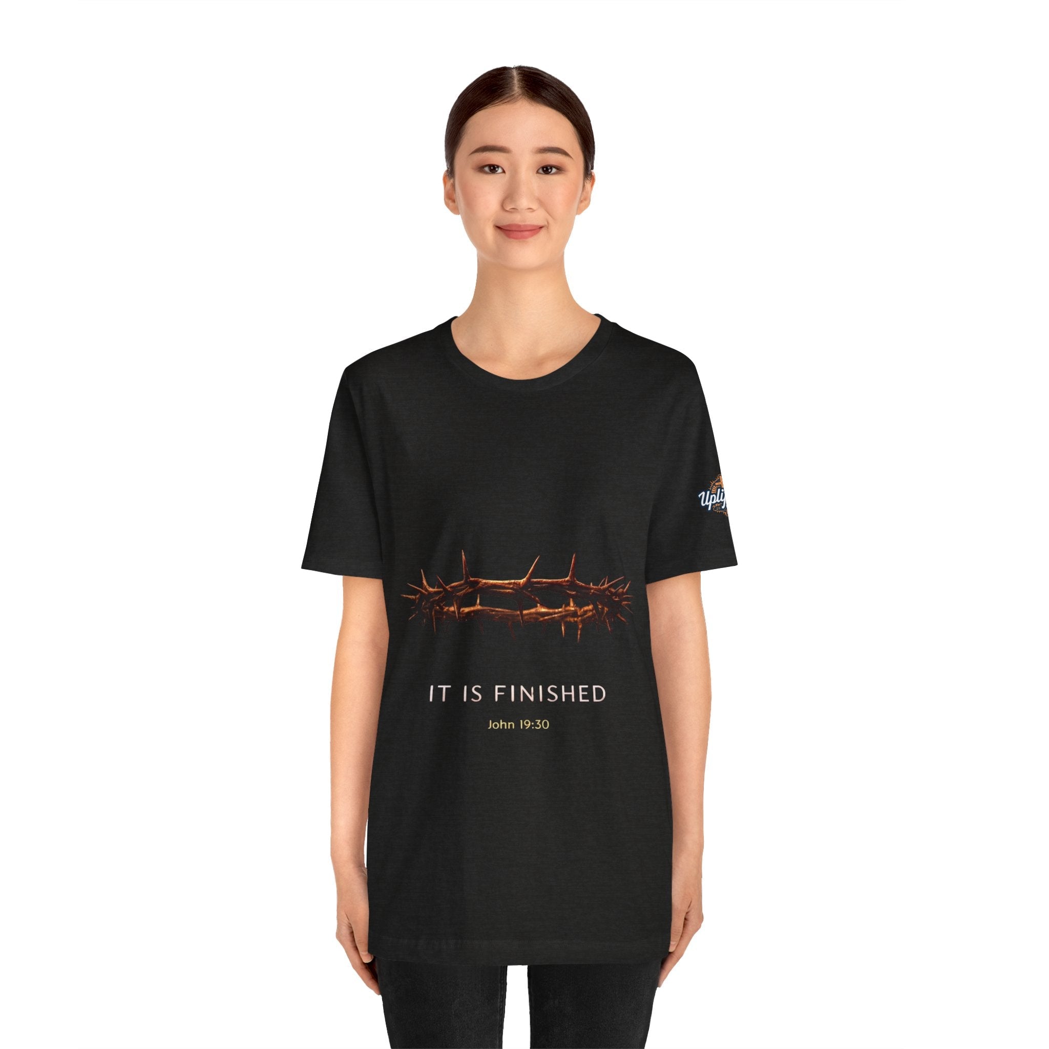 It Is Finished Crown of Thorns Tee — Christian John 19:30 Faith Shirt Printify
