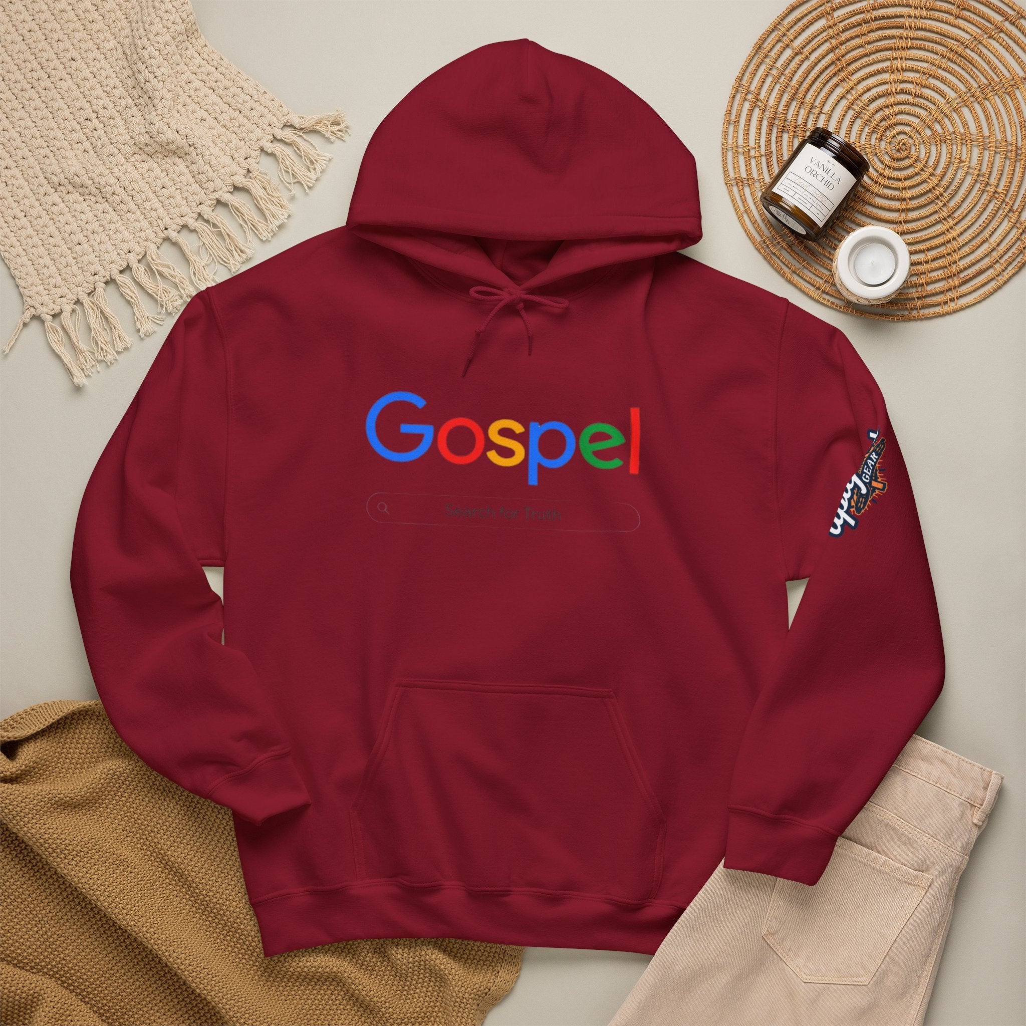 Gospel Hoodie — "Search for Truth" Christian Faith Pullover Printify