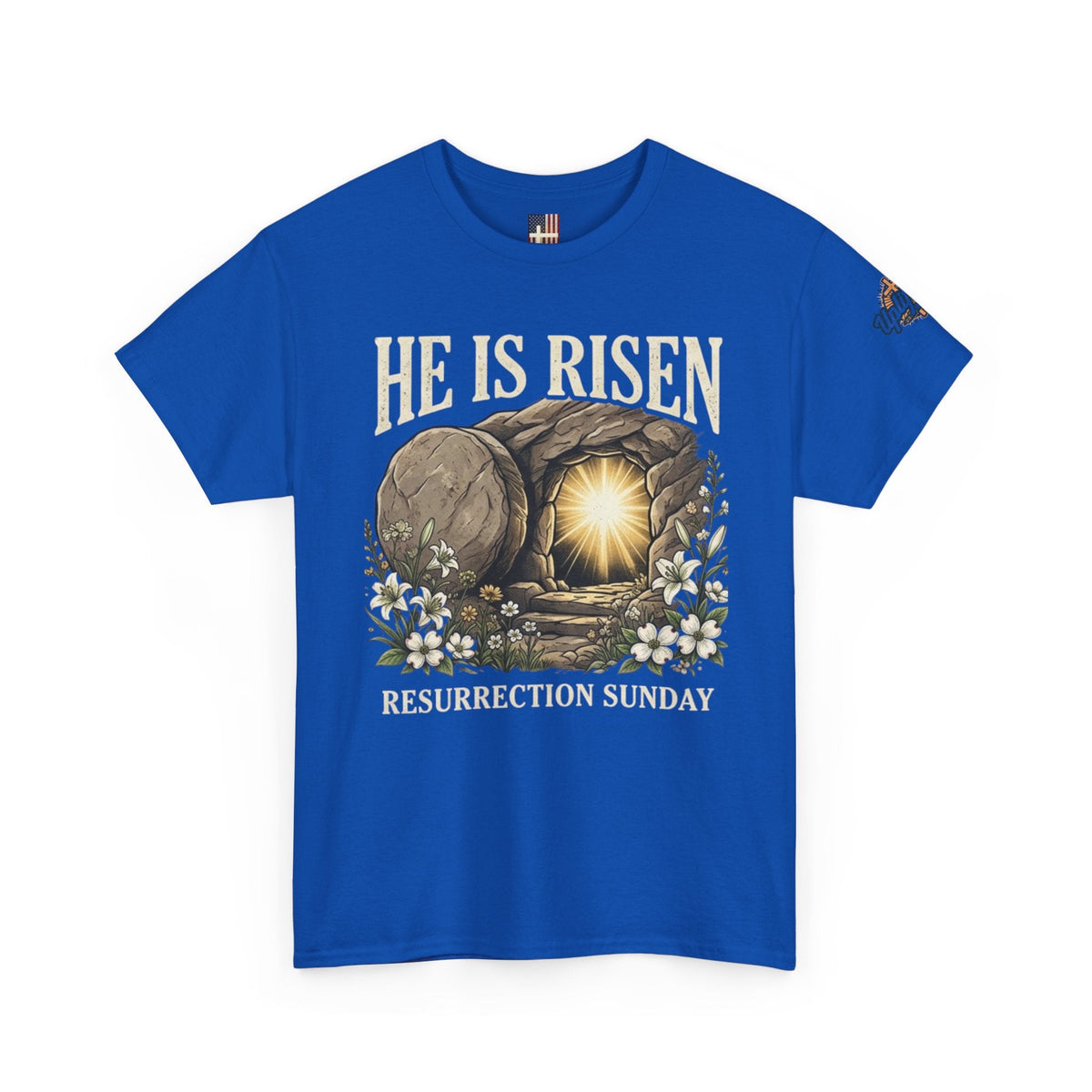 He Is Risen T-Shirt — Jesus Christ Resurrection Easter Tee Printify