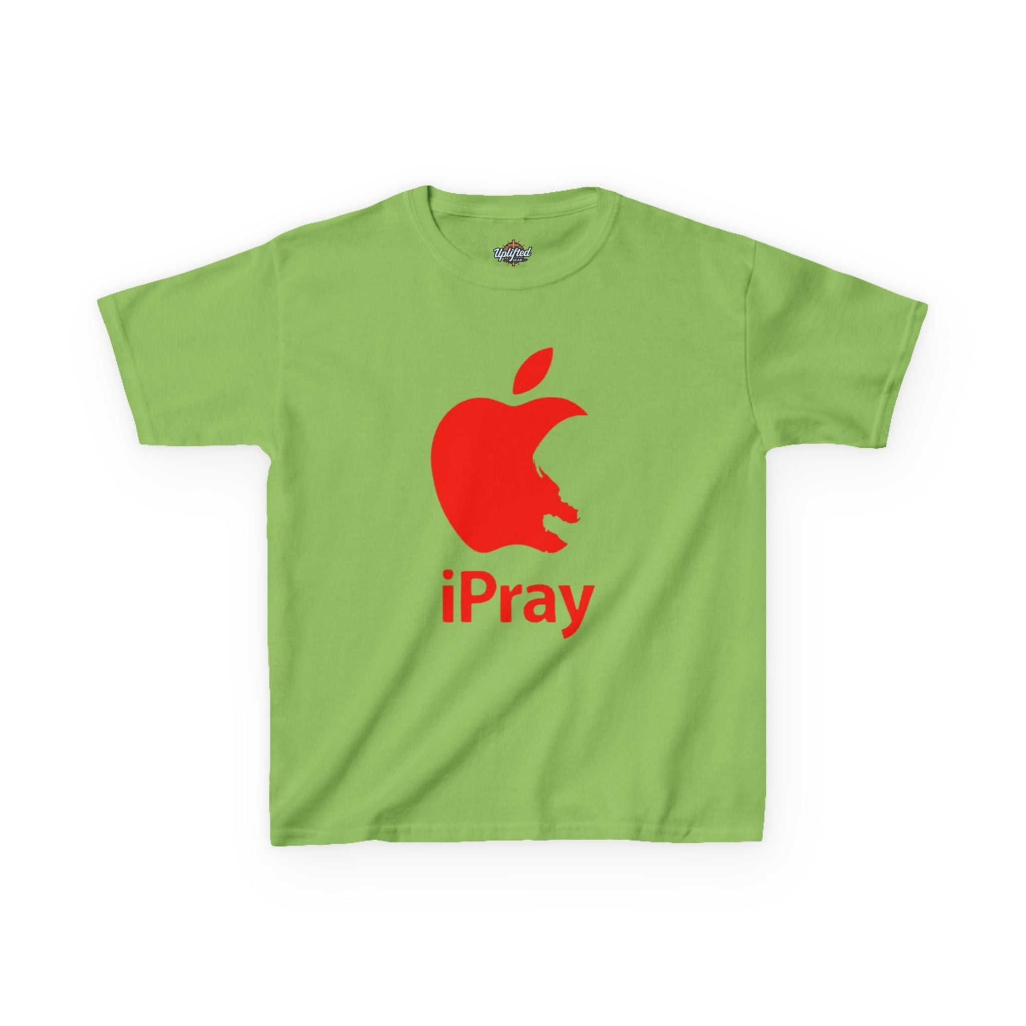 Kids Graphic Tee — Red iPray Logo Prayer Shirt for Children Printify