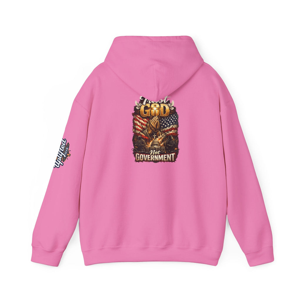 Trust God Not Government Hoodie — Vintage Patriotic Christian Hoodie Printify
