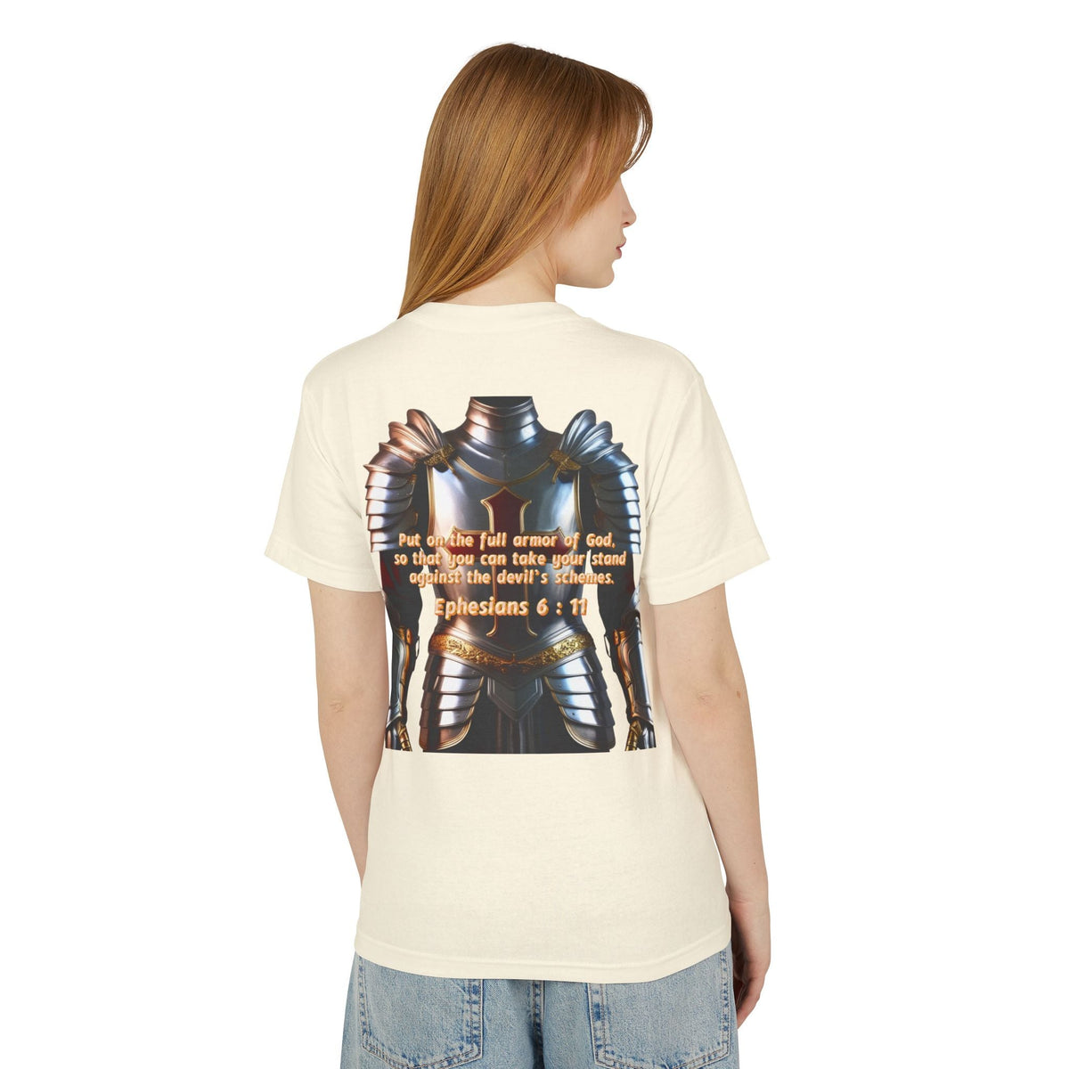 Bible Verse Tee - Ephesians 6:11 Put on the Armor of God Unisex Shirt Printify