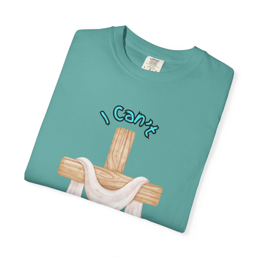 I Can’t, But I Know a Guy T-Shirt – Jesus Cross Christian Tee for Faithful Humor Printify