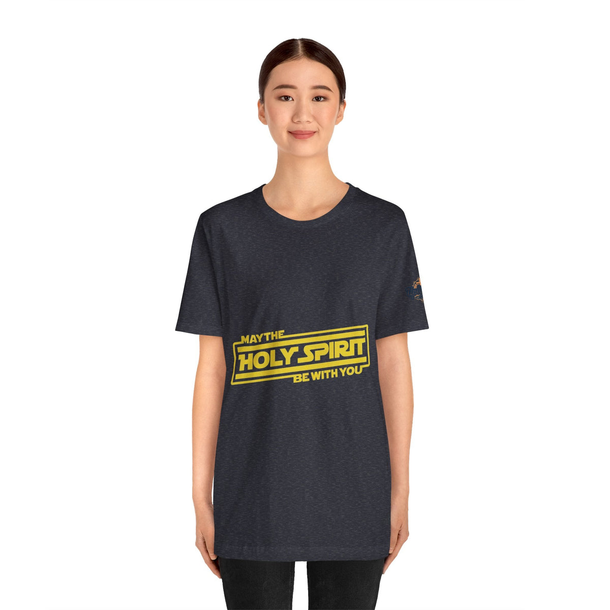 May the Holy Spirit Be With You T-shirt - Christian Star Wars Parody T-shirt Printify