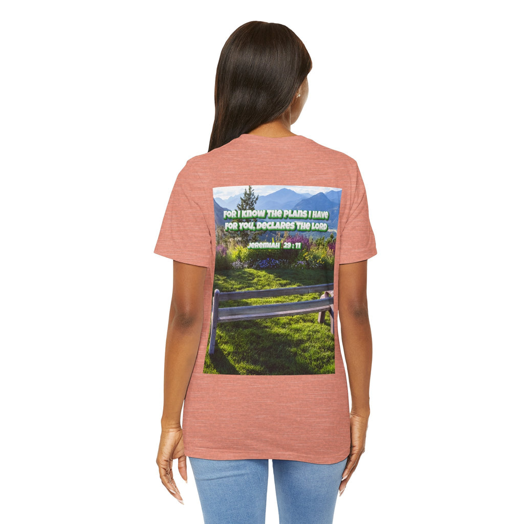 Bible Verse Unisex Tee - Jeremiah 29 : 11 Printify
