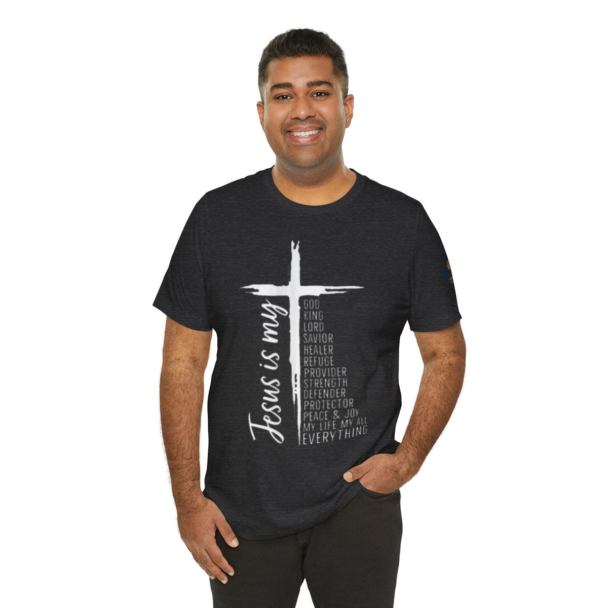 Jesus Is My Everything T-shirt – Cross List God King Lord Savior Christian T-shirt for Total Surrender Faith Printify