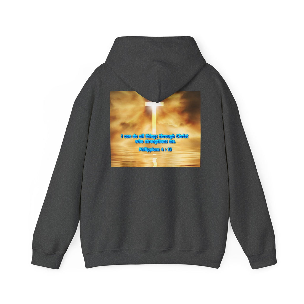Bible Verse Unisex Heavy Blend™ Hooded Sweatshirt - Philippians 4 : 13 Printify