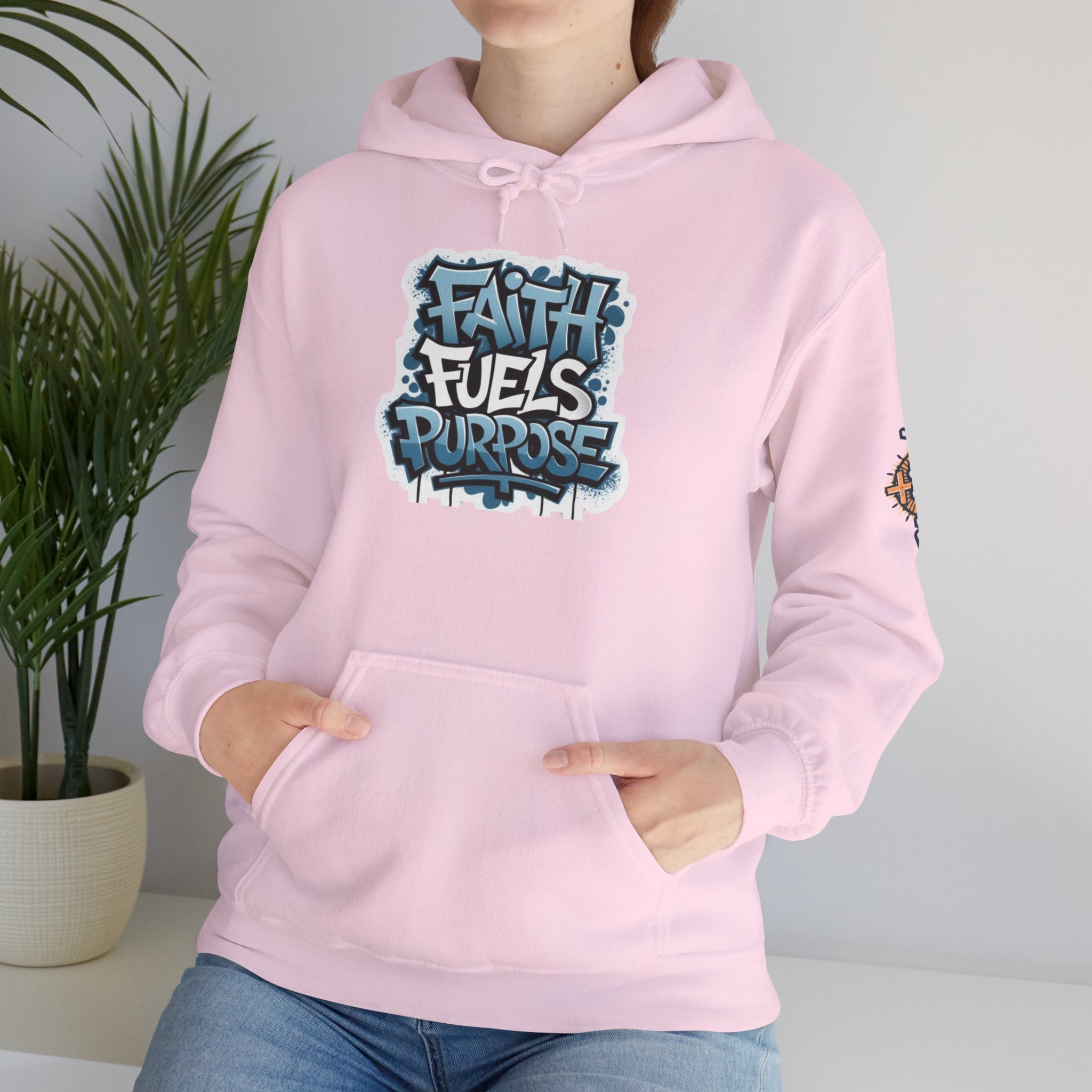 Faith Fuels Purpose Hoodie – Inspirational Christian Sweatshirt for Divine Drive & Unstoppable Belief Printify