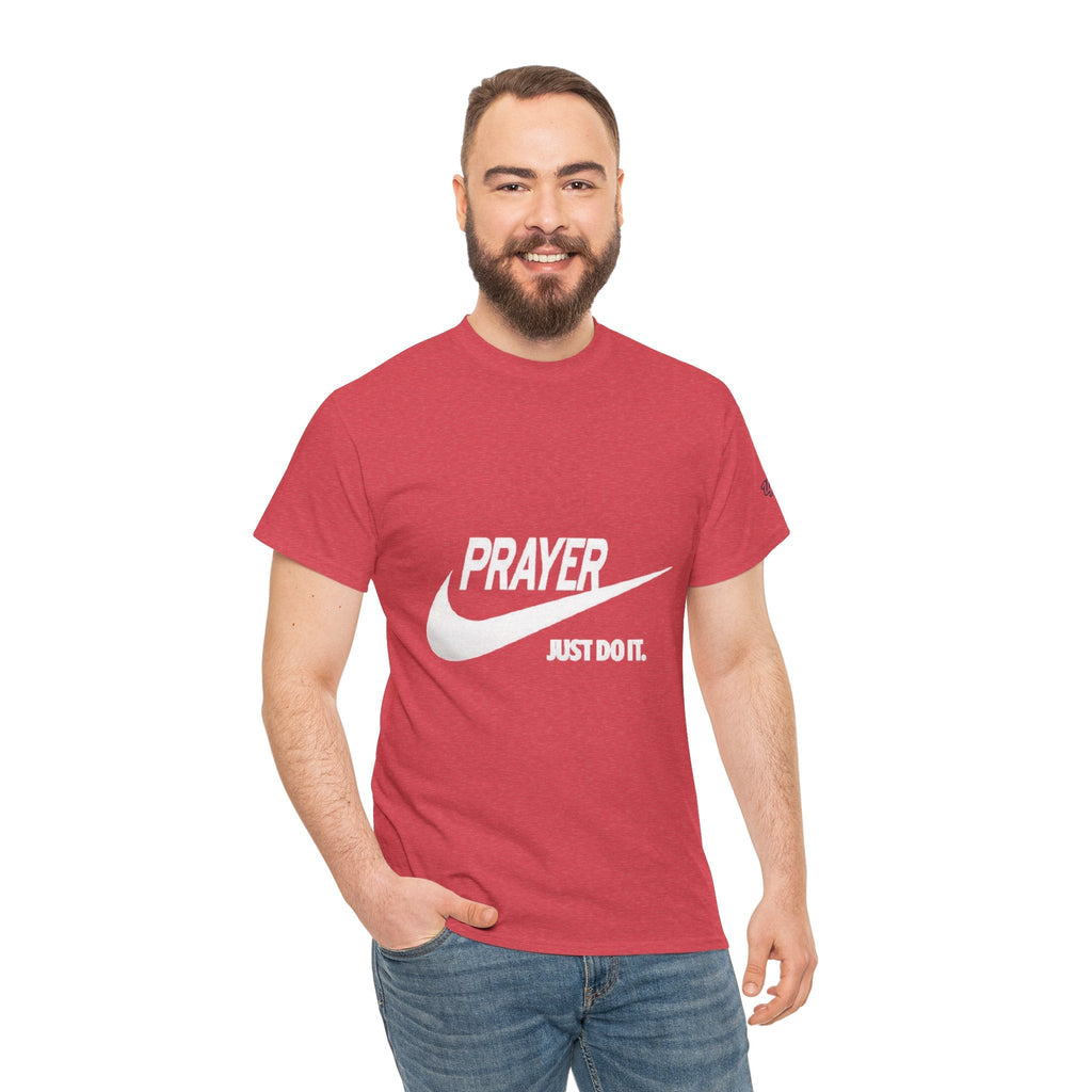 Prayer Just Do It T-shirt - Funny Christian Nike Parody T-shirt - Faith Gear Printify