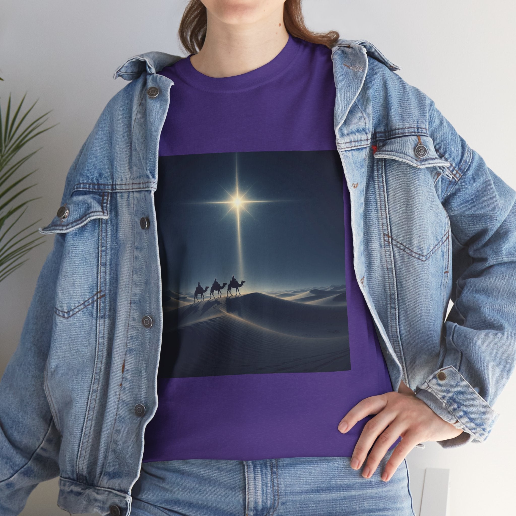 3 Wise Men T-shirt – Magi Camels Nativity Journey Christian Christmas T-shirt for Epiphany Faith & Holy Night Printify