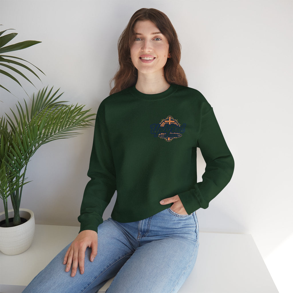 Trust in The Lord Proverbs 3:5-6 Biblical Design Crewneck Sweatshirt Printify