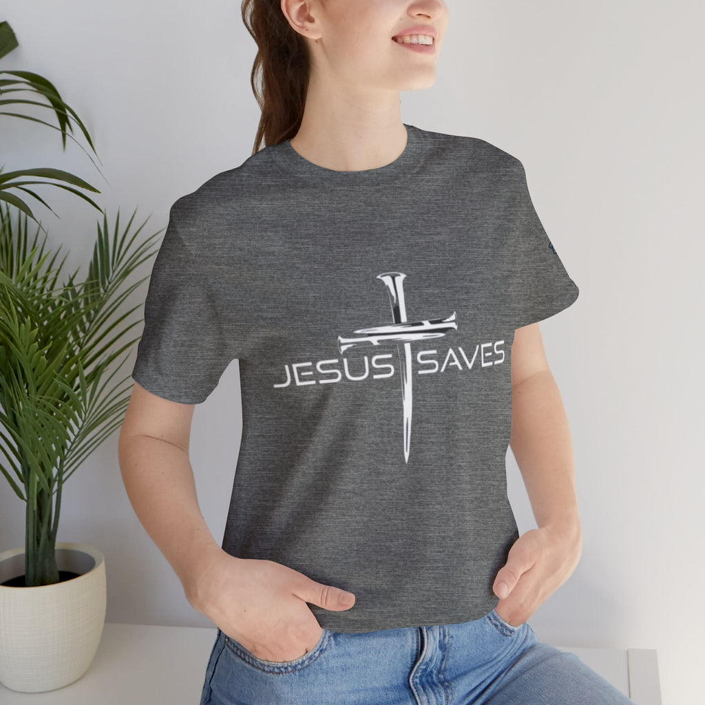 Copy of Jesus Saves T-shirt – 3 Nails Crucifix Cross Christian T-shirt for Redemption Faith & Bold Salvation Printify