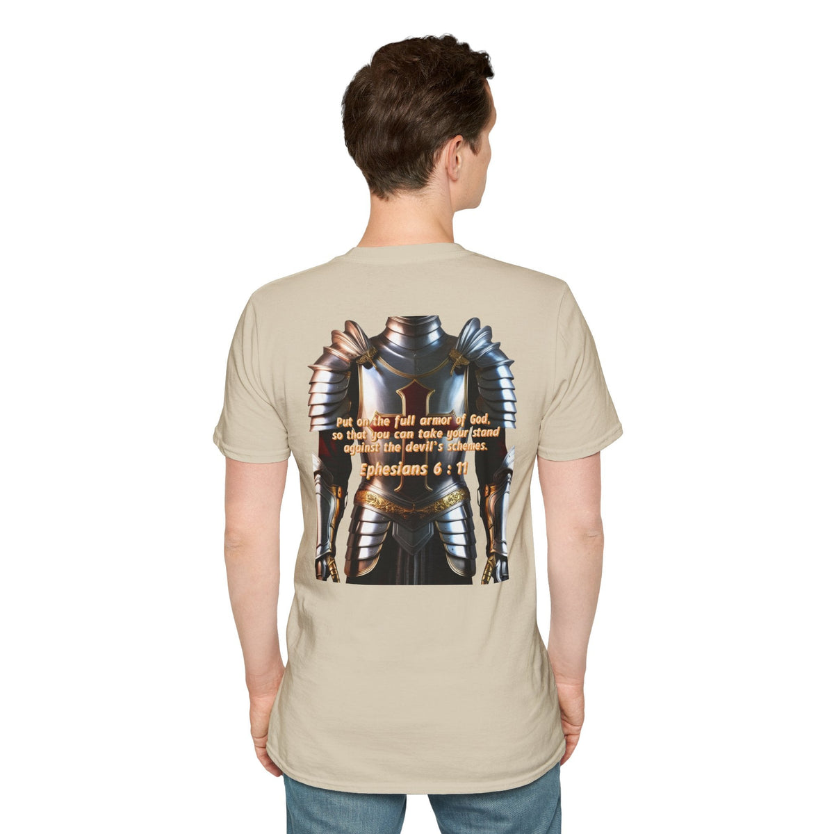 Religious Graphic Armor Of God Design - Unisex Softstyle T-Shirt Printify
