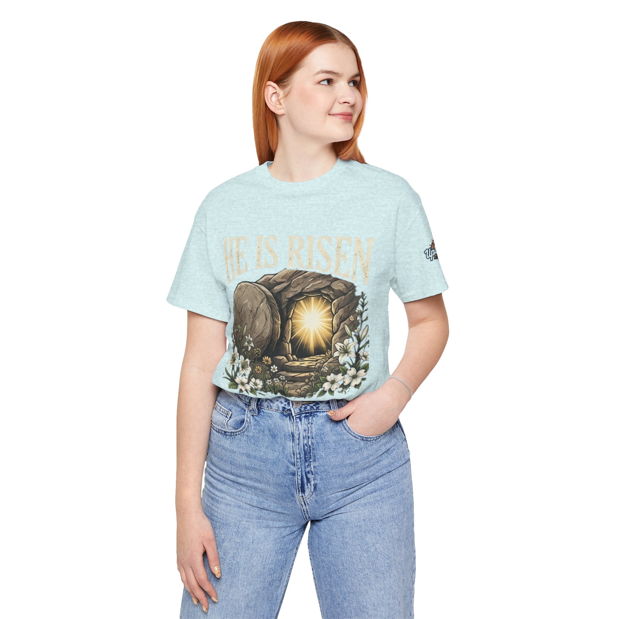 He Is Risen T-Shirt — Jesus Christ Resurrection Easter Tee Printify