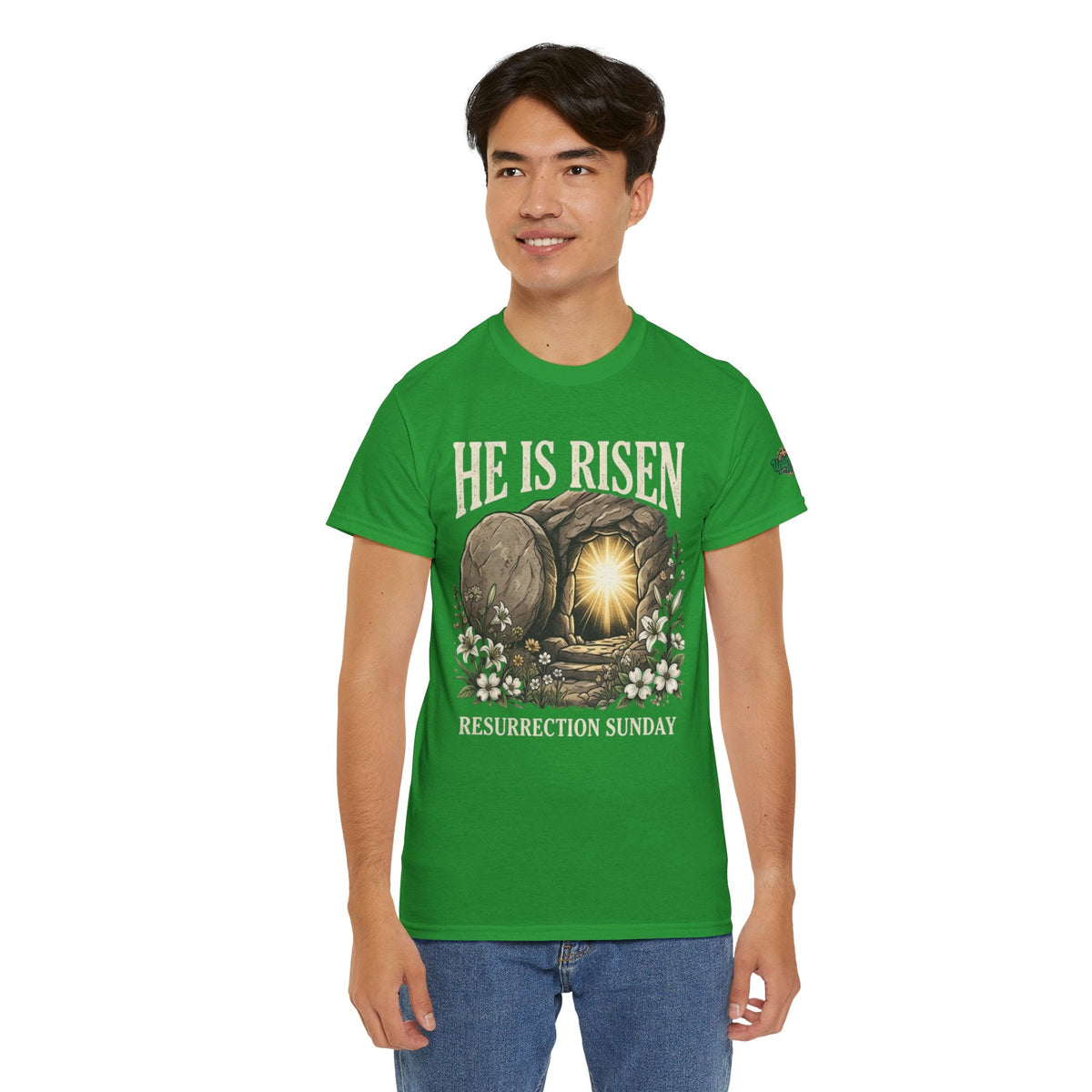 He Is Risen T-Shirt — Jesus Christ Resurrection Easter Tee Printify
