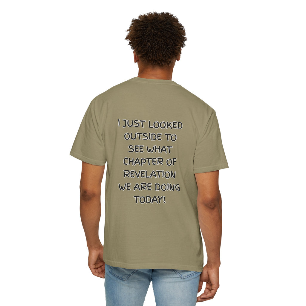 What Chapter of Revelation T-shirt – I Looked Outside My Window Christian T-shirt for End Times Humor & Faith Printify