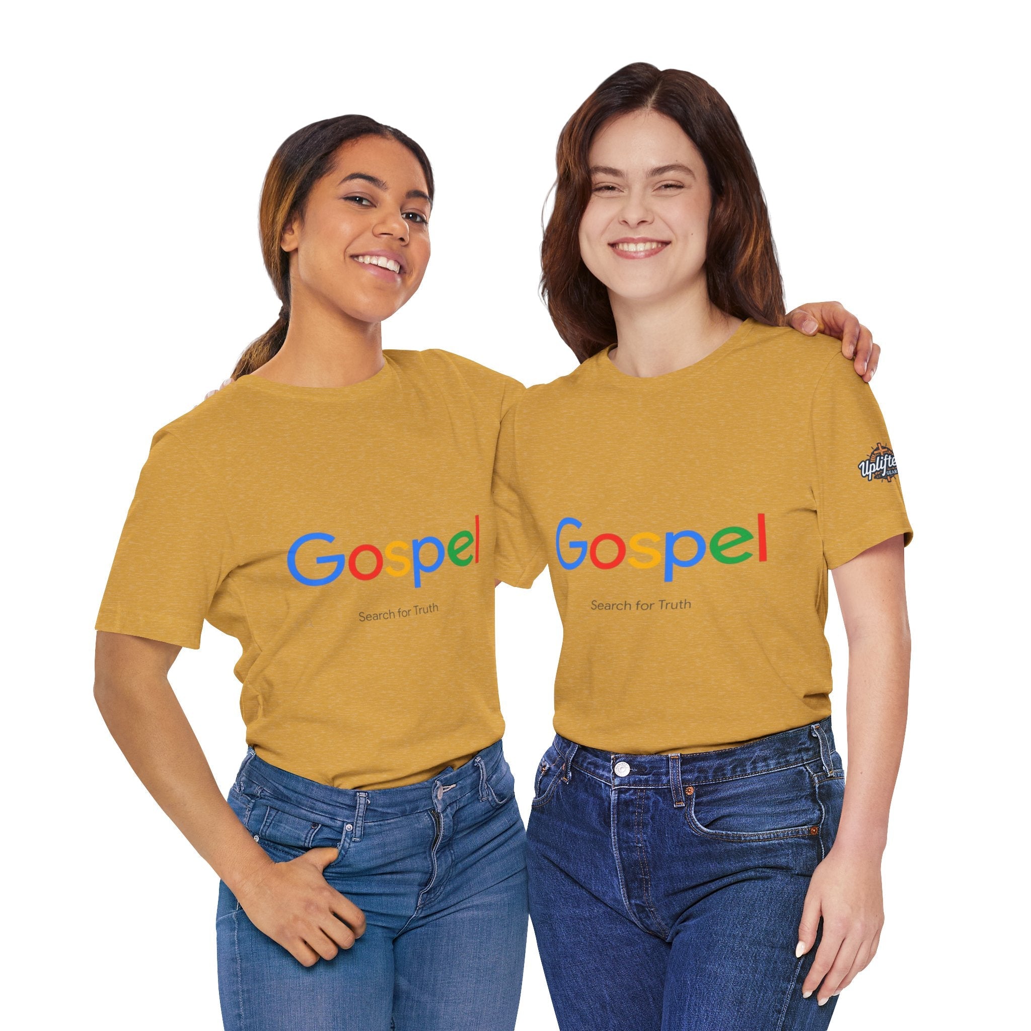 Gospel Graphic Tee — "Gospel" Colorful Logo Christian T-Shirt Printify