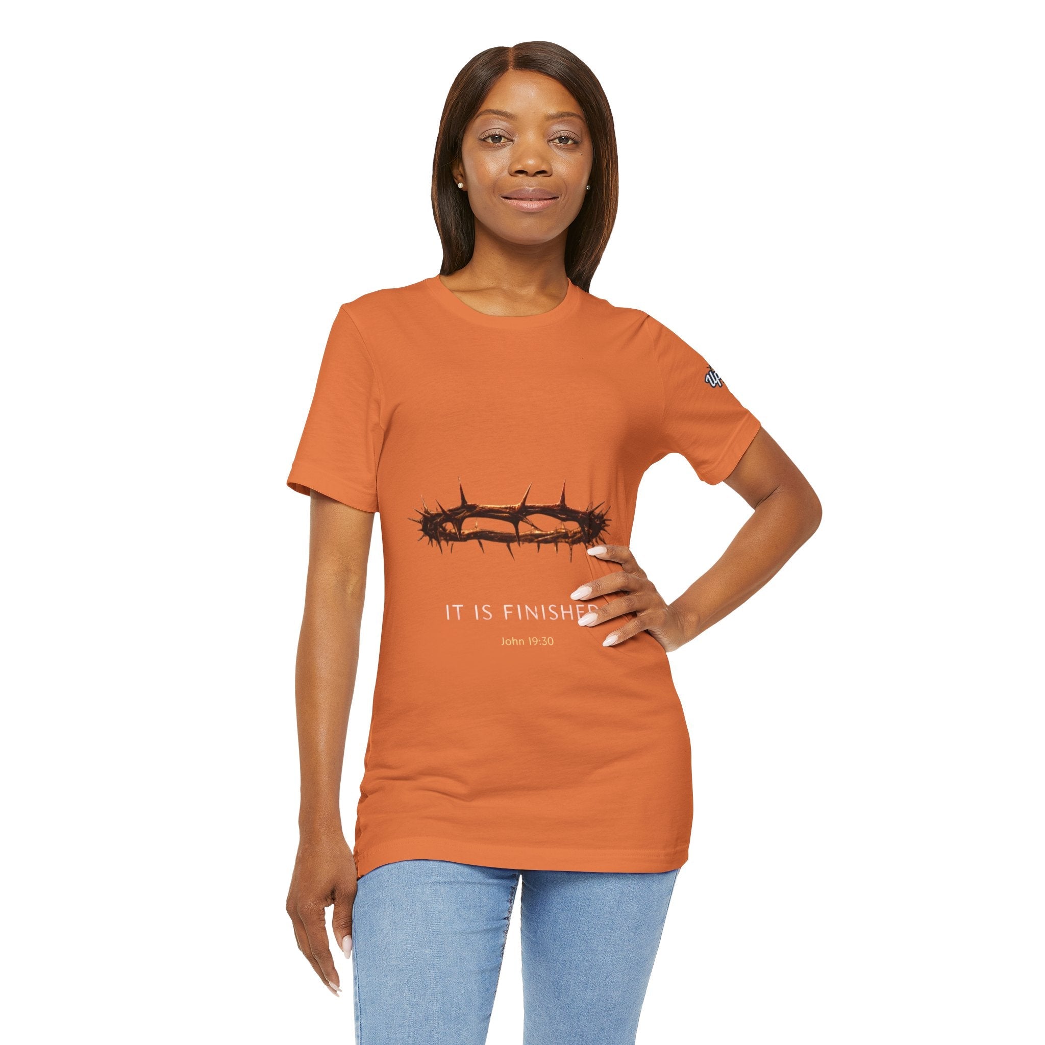 It Is Finished Crown of Thorns Tee — Christian John 19:30 Faith Shirt Printify