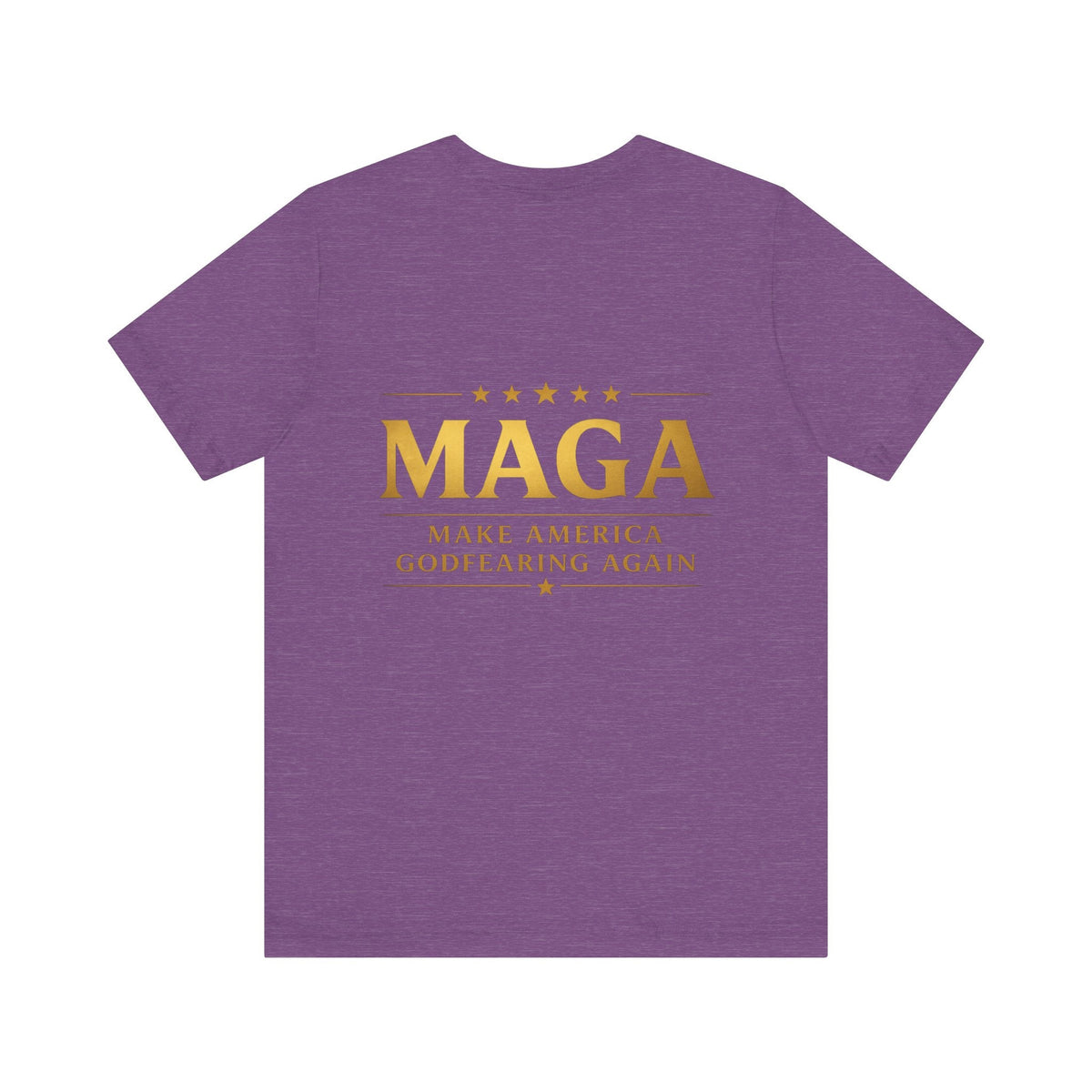 MAGA Gold Letter T-Shirt — "Make America Great Again" Printify