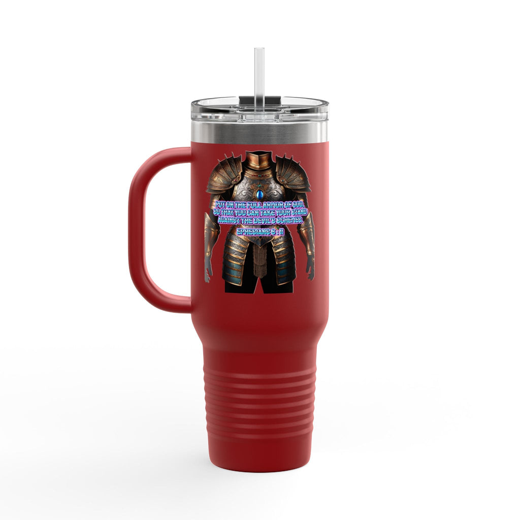 Religious Graphic Armor Of God Design - Insulated Travel Mug, 40oz Printify