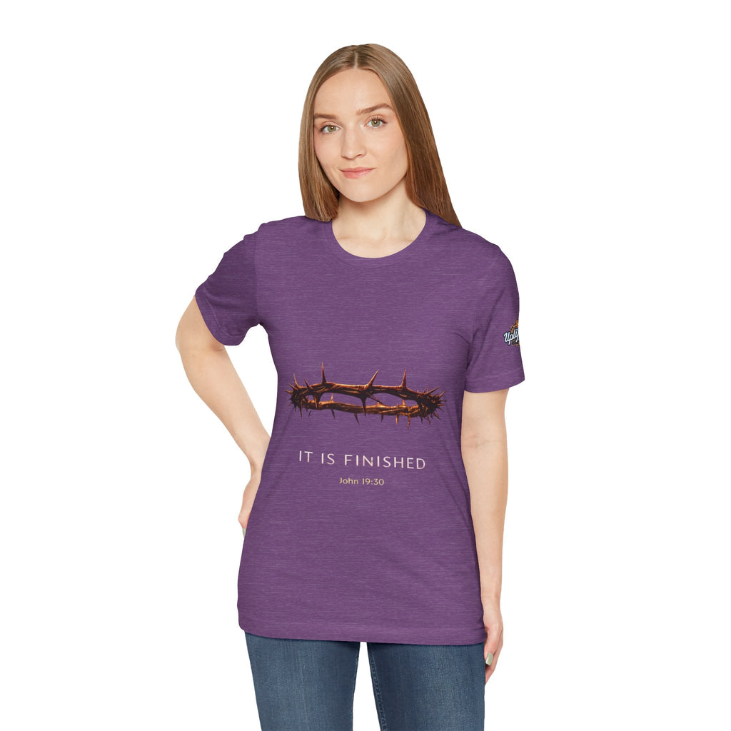 It Is Finished Crown of Thorns Tee — Christian John 19:30 Faith Shirt Printify