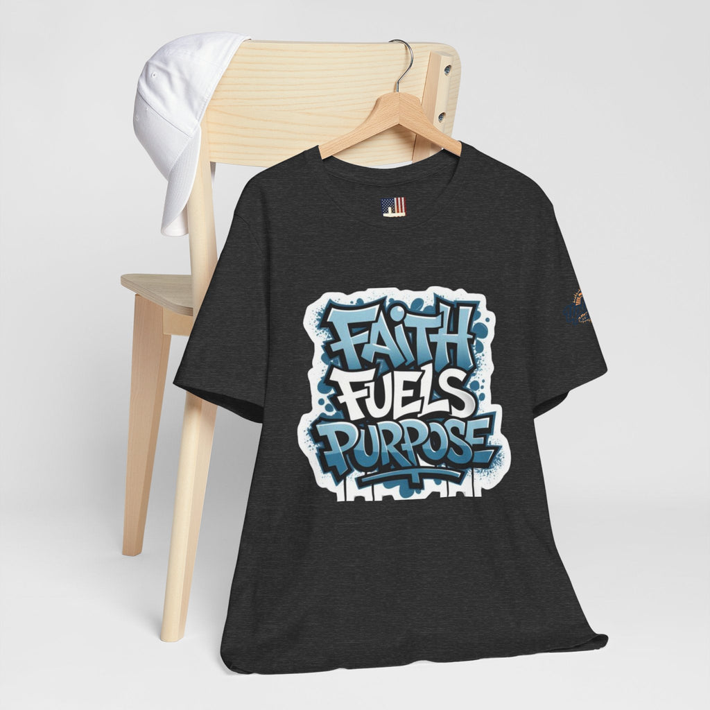 Faith Fuels Purpose T-shirt – Inspirational Christian T-shirt for Divine Drive & Unstoppable Belief Printify