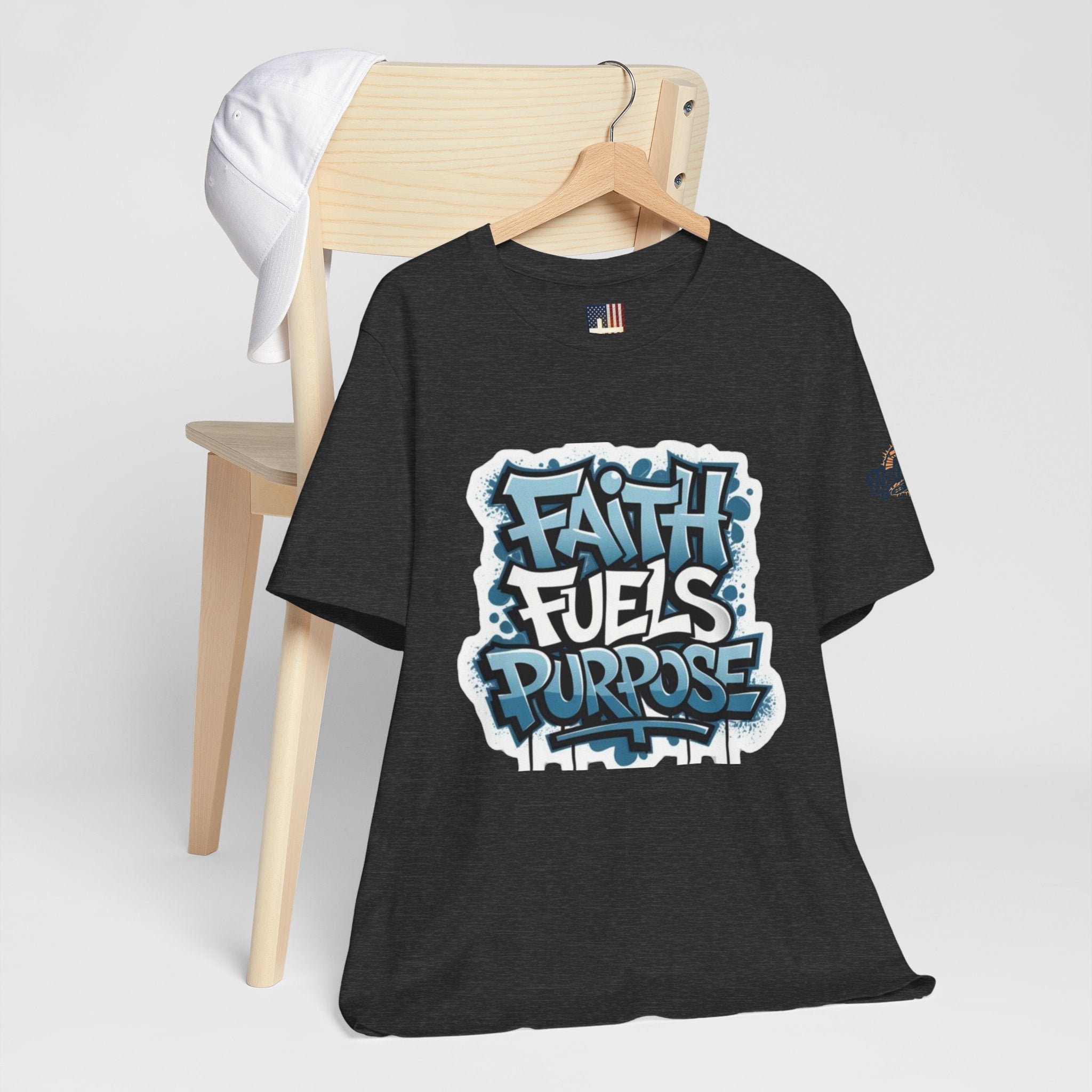 Faith Fuels Purpose T-shirt – Inspirational Christian T-shirt for Divine Drive & Unstoppable Belief Printify