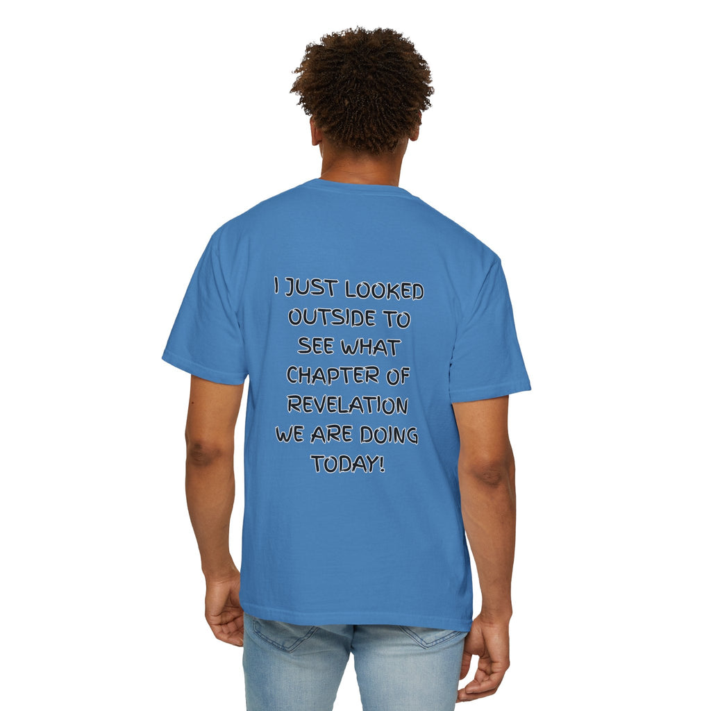 What Chapter of Revelation T-shirt – I Looked Outside My Window Christian T-shirt for End Times Humor & Faith Printify