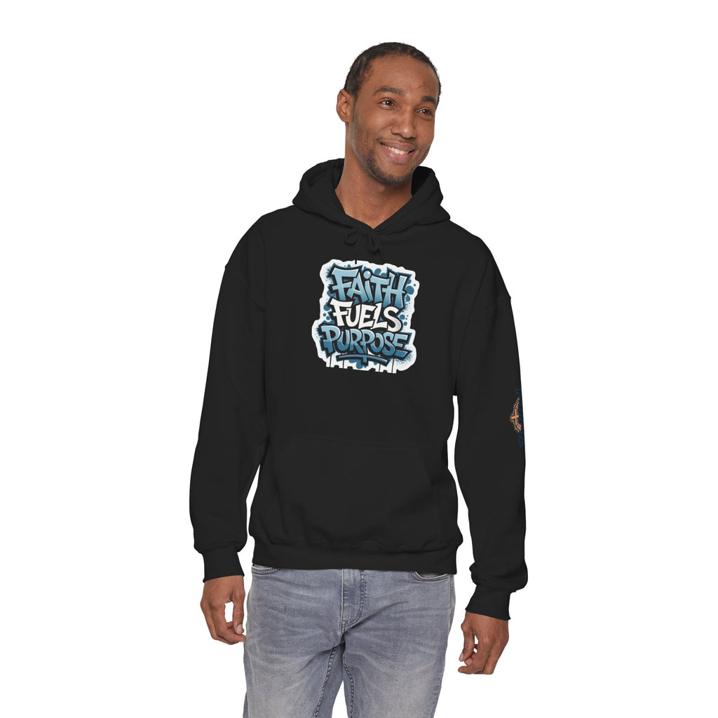 Faith Fuels Purpose Hoodie – Inspirational Christian Sweatshirt for Divine Drive & Unstoppable Belief Printify
