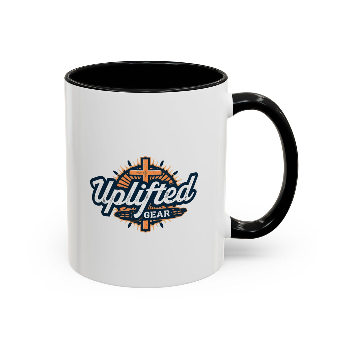 Funny Christian Coffee Mug — “Give God Control, HE Delivers” Accent Mug (11/15oz) Printify
