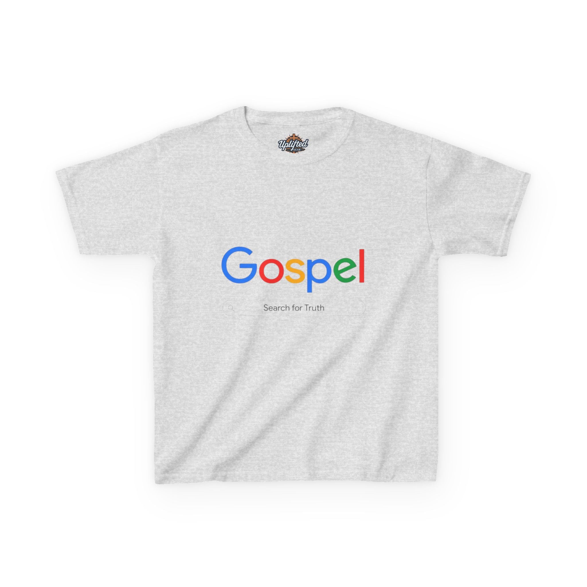 Kids Tee — "Gospel" Colorful Search-Style Logo Printify