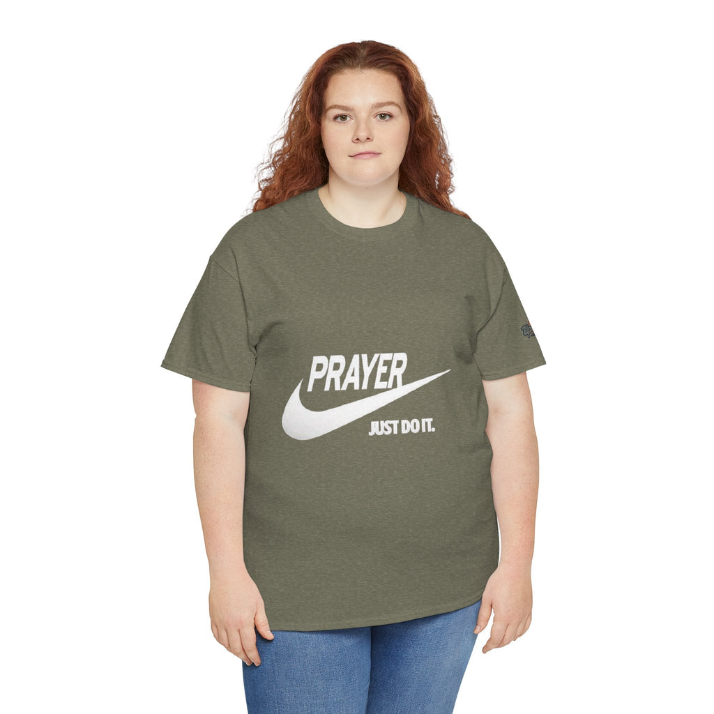 Prayer Just Do It T-shirt - Funny Christian Nike Parody T-shirt - Faith Gear Printify