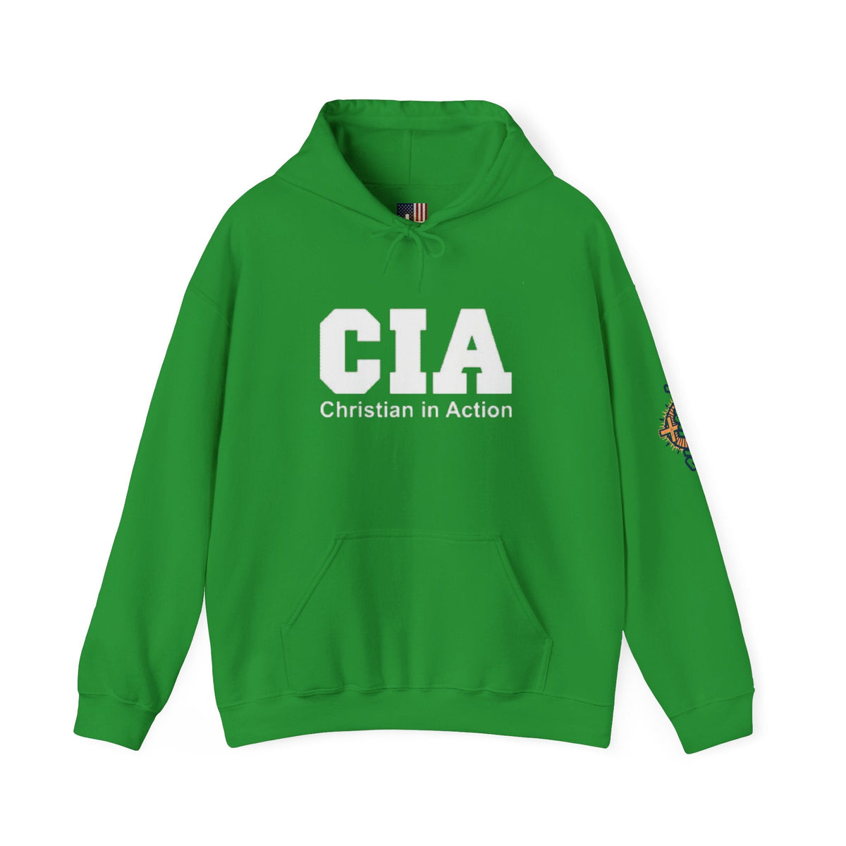 CIA Christian in Action Hoodie - Funny Faith Parody Hoodie - Mission Ready Apparel Printify