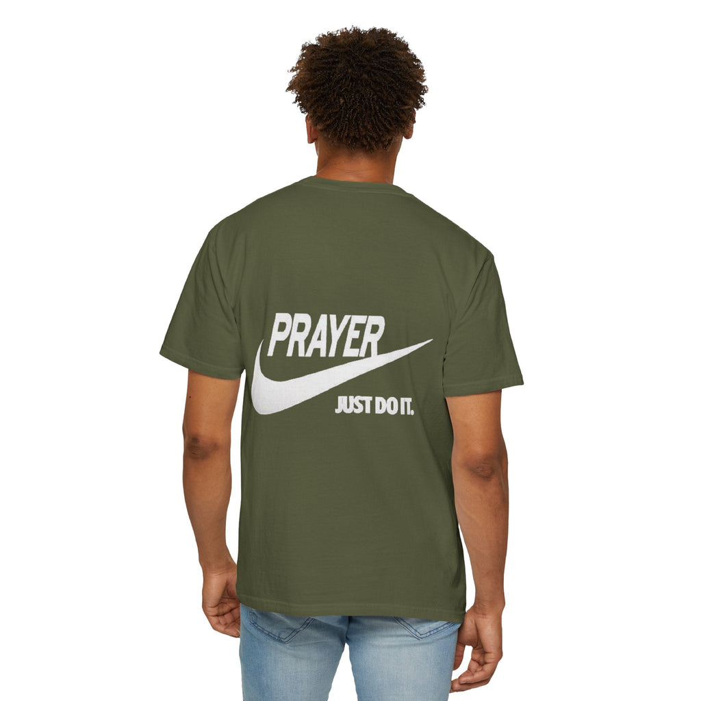 Prayer Just Do It T-shirt - Funny Christian Nike Parody T-shirt - Faith Gear Printify