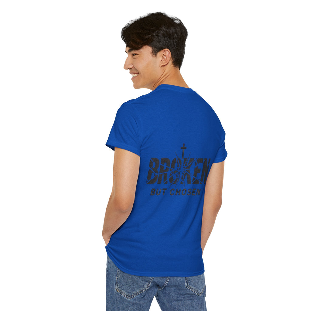 Broken But Chosen T-Shirt — Inspirational Faith Graphic Tee Printify