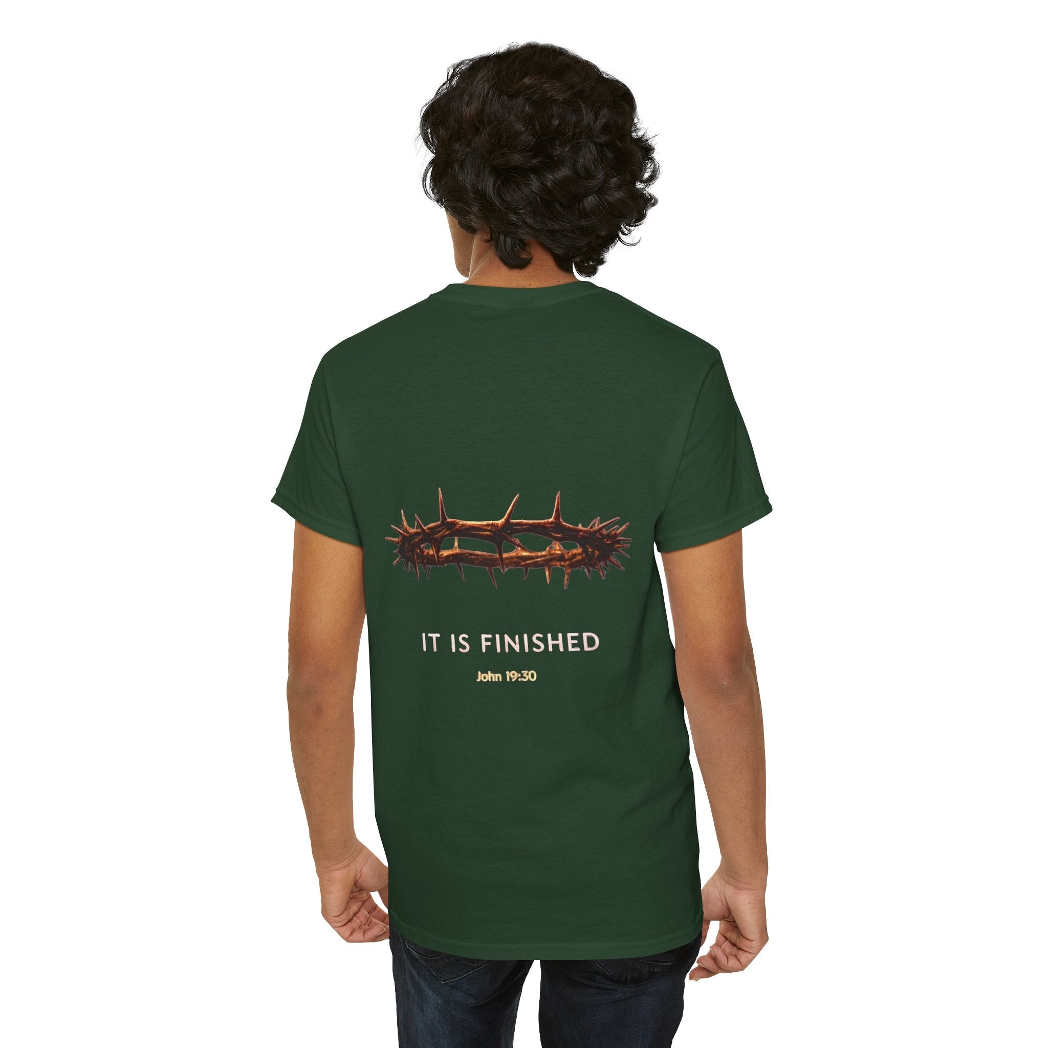 It Is Finished Crown of Thorns Tee — Christian John 19:30 Faith Shirt Printify