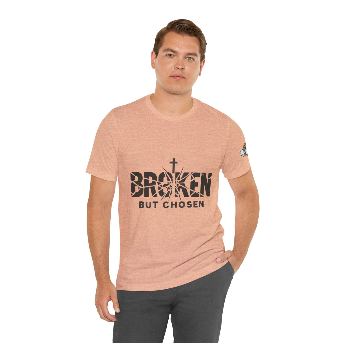 Broken But Chosen T-Shirt — Inspirational Faith Graphic Tee Printify