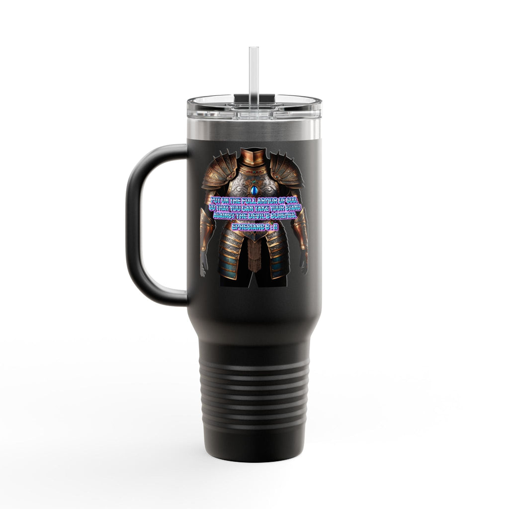 Religious Graphic Armor Of God Design - Insulated Travel Mug, 40oz Printify