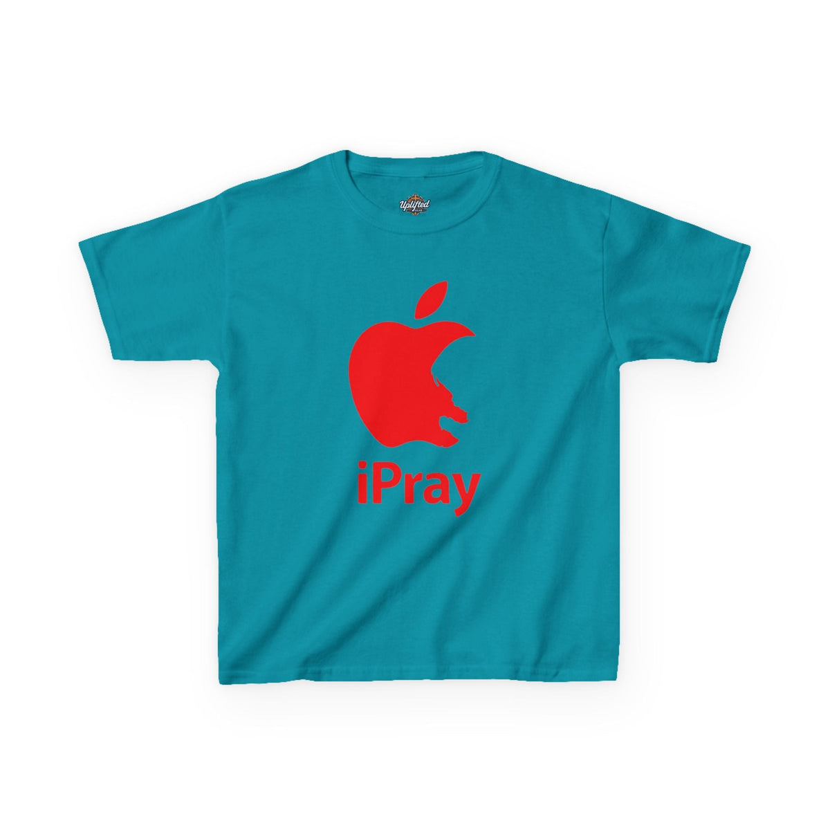 Kids Graphic Tee — Red iPray Logo Prayer Shirt for Children Printify