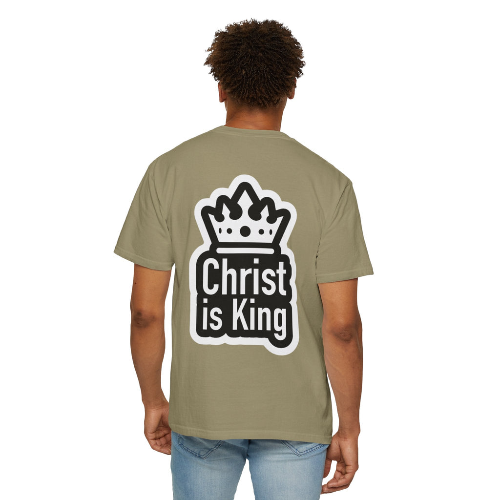 Christ is King T-Shirt – Bold Crown & Cross Christian Tee for Unashamed Faith Printify