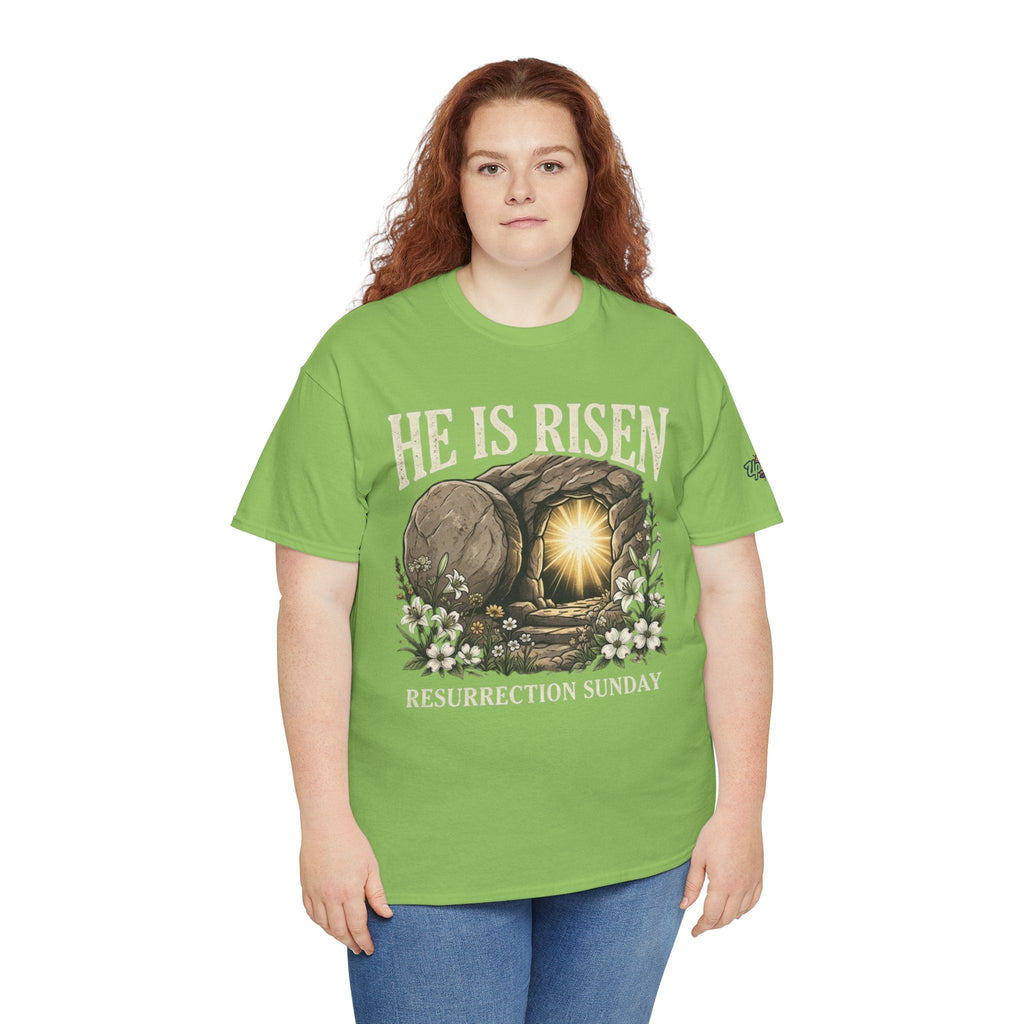 He Is Risen T-Shirt — Jesus Christ Resurrection Easter Tee Printify