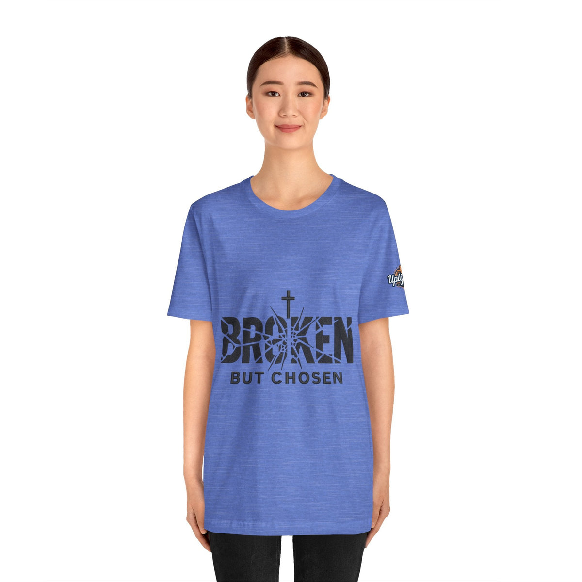 Broken But Chosen T-Shirt — Inspirational Faith Graphic Tee Printify