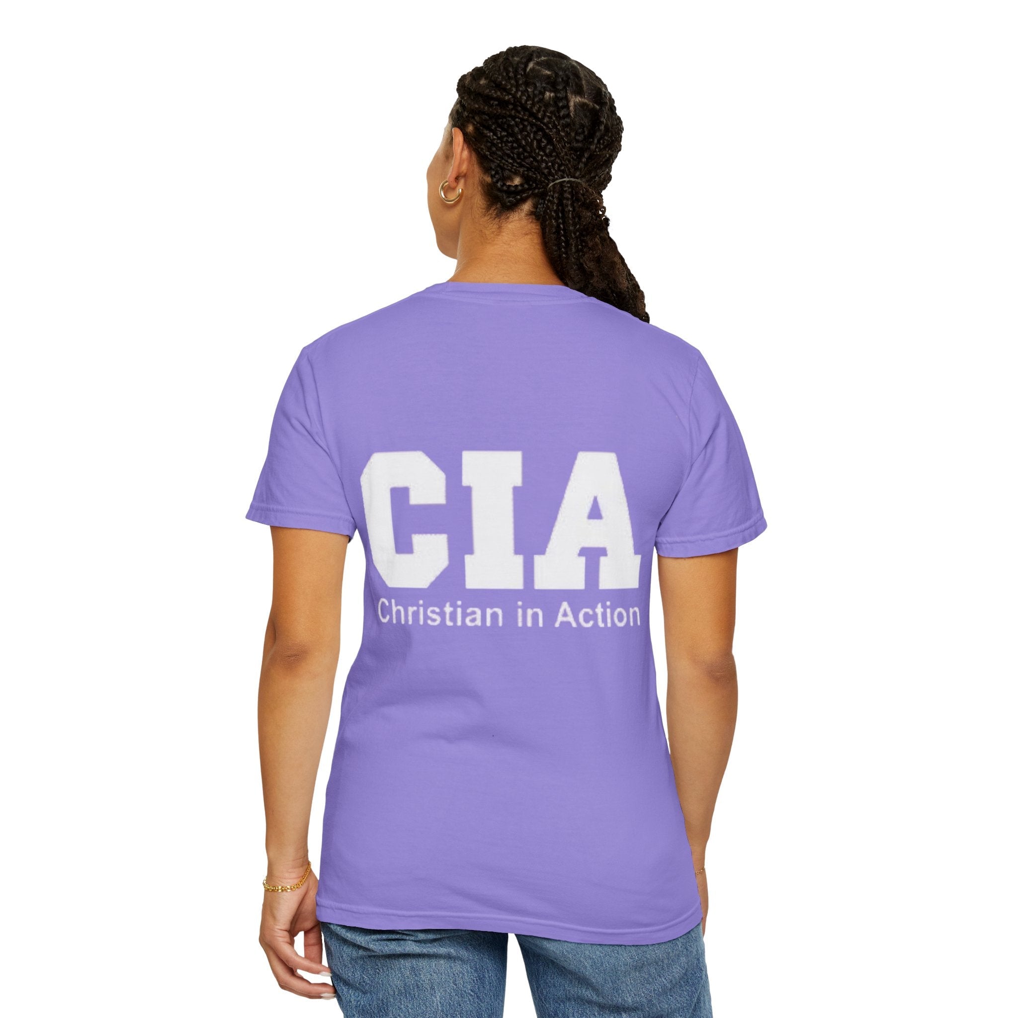CIA Christian in Action T-shirt - Funny Faith Parody T-shirt - Mission Ready Apparel Printify