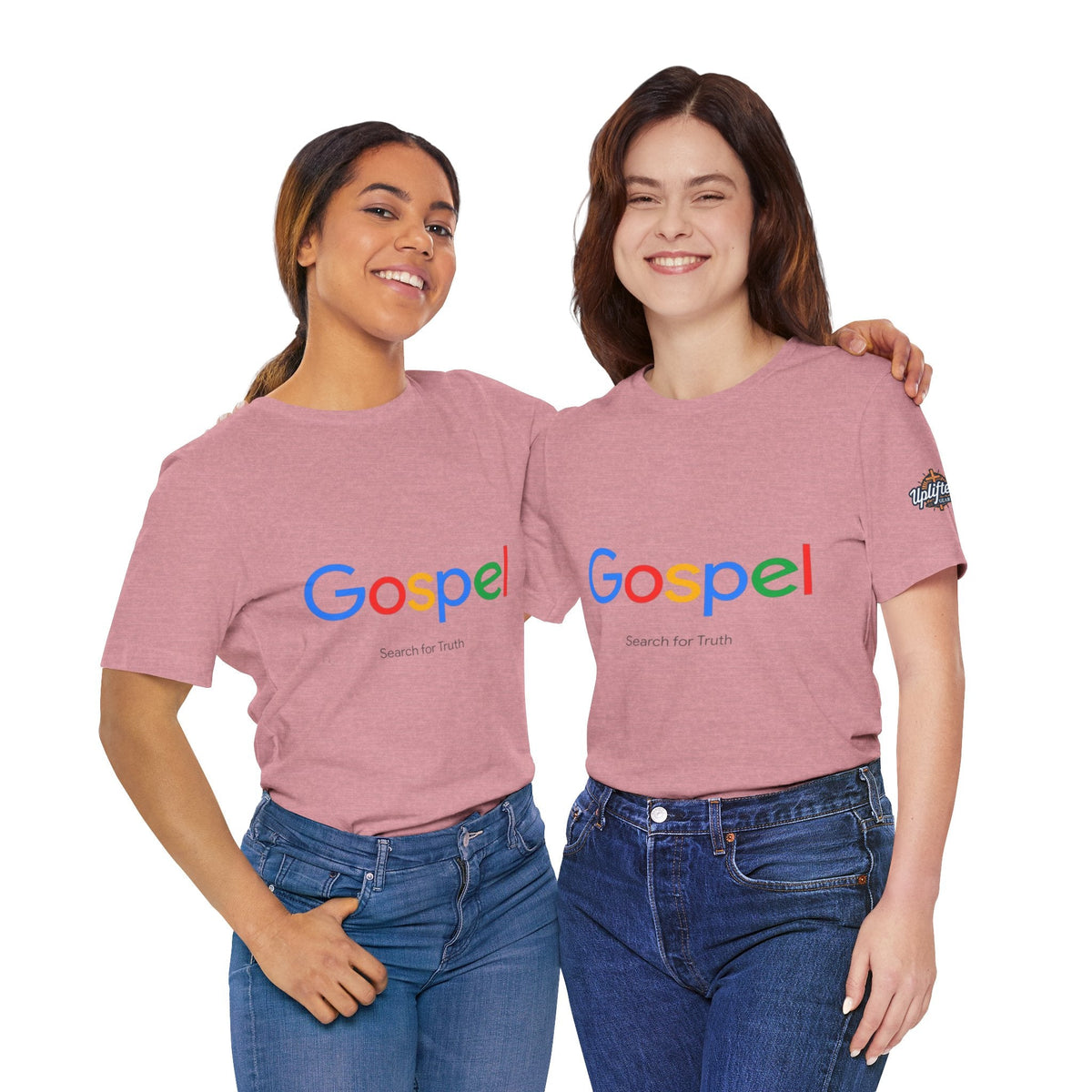 Gospel Graphic Tee — "Gospel" Colorful Logo Christian T-Shirt Printify
