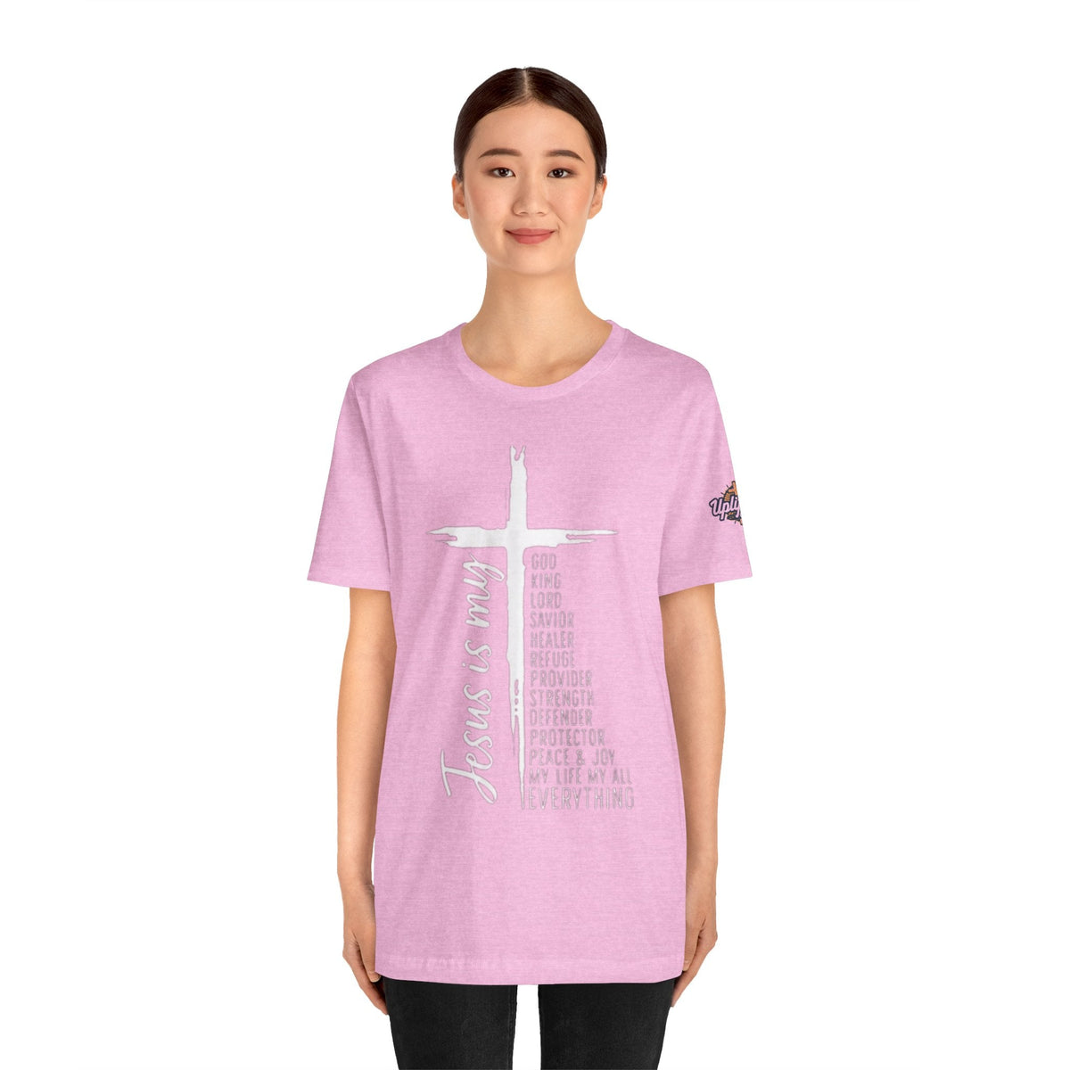 Jesus Is My Everything T-shirt – Cross List God King Lord Savior Christian T-shirt for Total Surrender Faith Printify