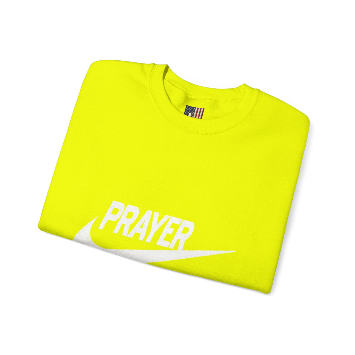 Prayer Just Do It Sweatshirt - Funny Christian Nike Parody Sweatshirt - Faith Gear Printify